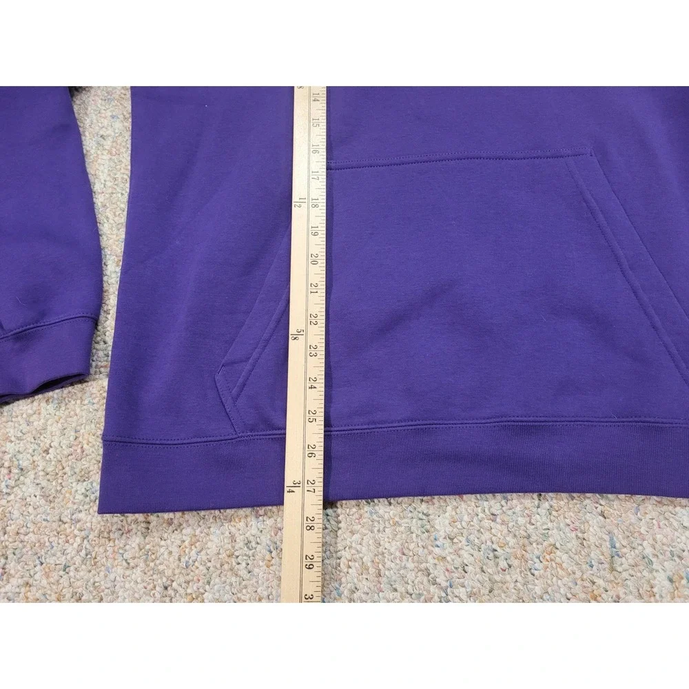 Nike LSU Fighting Tigers Hoodie Men Large Purple Pullover Sweatshirt NCAA Sports